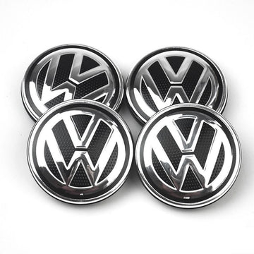 Lot 4 Cache Moyeu Volkswagen VW 65mm Jante Centre De Roue