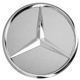 4x Cache Moyeu Mercedes 75mm Gris Logo Centre Roue jante Embleme Neuf