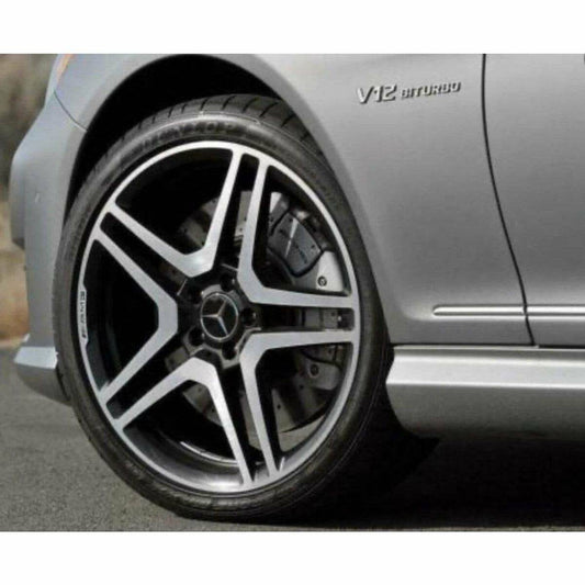 4x Cache Moyeu Mercedes 75mm Noir Mat Logo Centre Roue jante Embleme Neuf