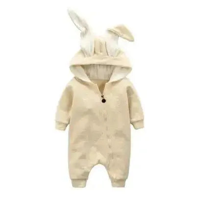 Rabbit Ear Hooded Baby Rompers - So-Shop.fr