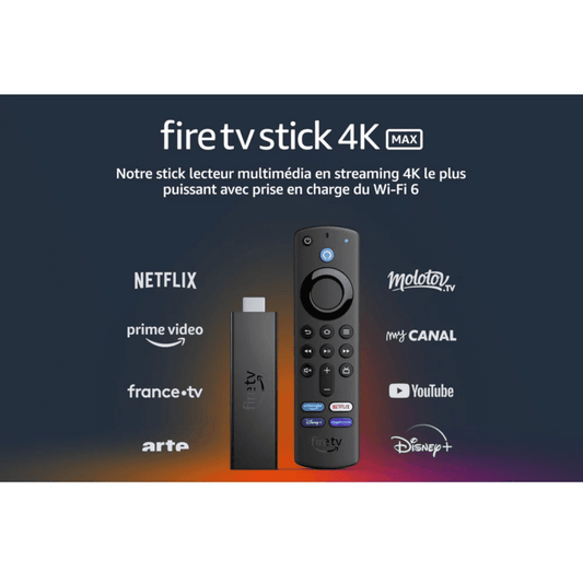 Passerelle multimédia Amazon Fire TV Stick 4K MAX telecommande alexa