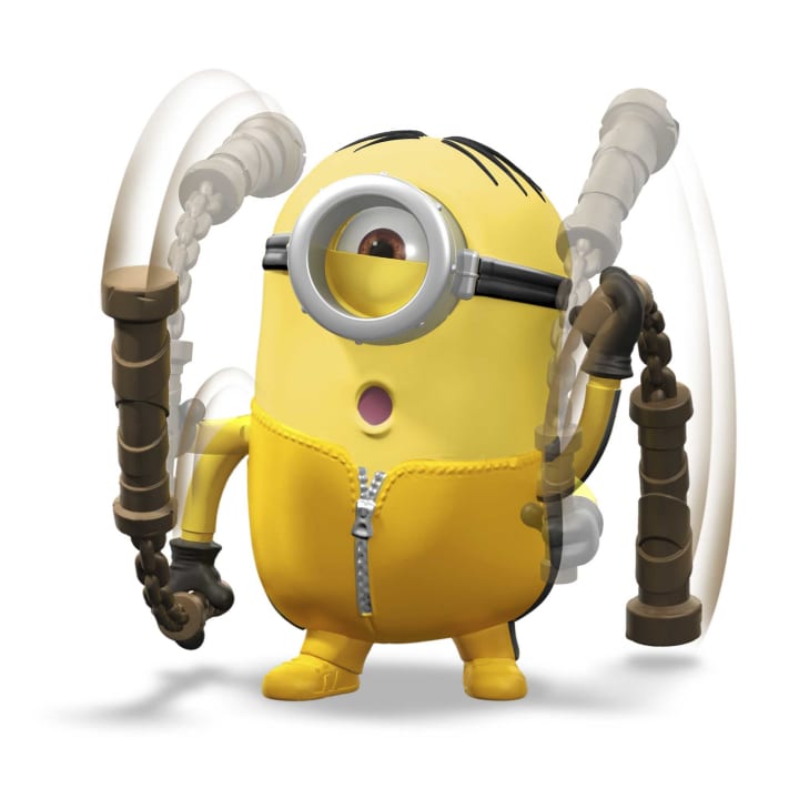 Les Minions 2 : Figurine Action 11 cm Stuart et Nunchaku