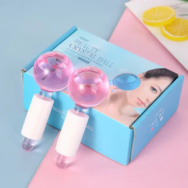 Rouleau de glace pour le visage beauté