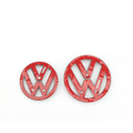 Logo Noir Brillant pour Volkswagen Scirocco MK3 emblème calandre coffre avant arrière VW 110mm 90mm