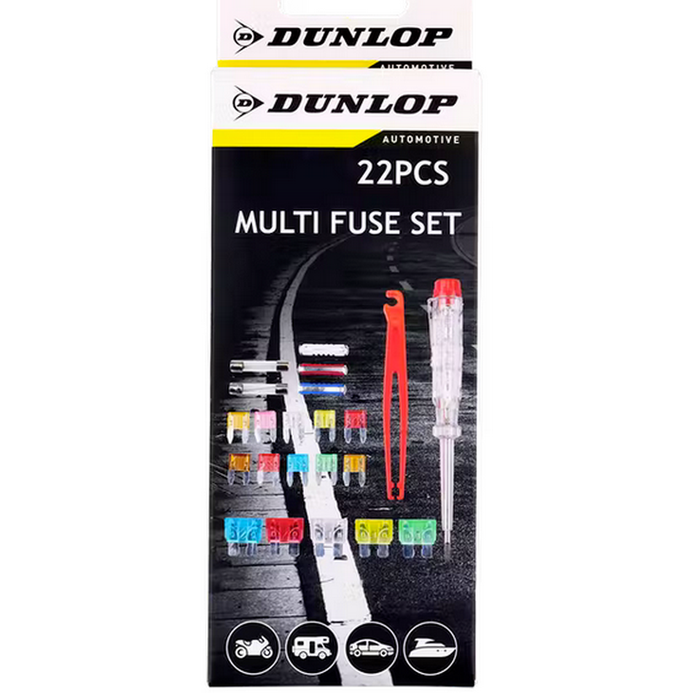 Tournevis Testeur De Courant Dunlop VOITURE MOTO CAMION + Fusibles