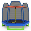 Trampoline extérieur Enfants 223cm avec Filet de Sécurité